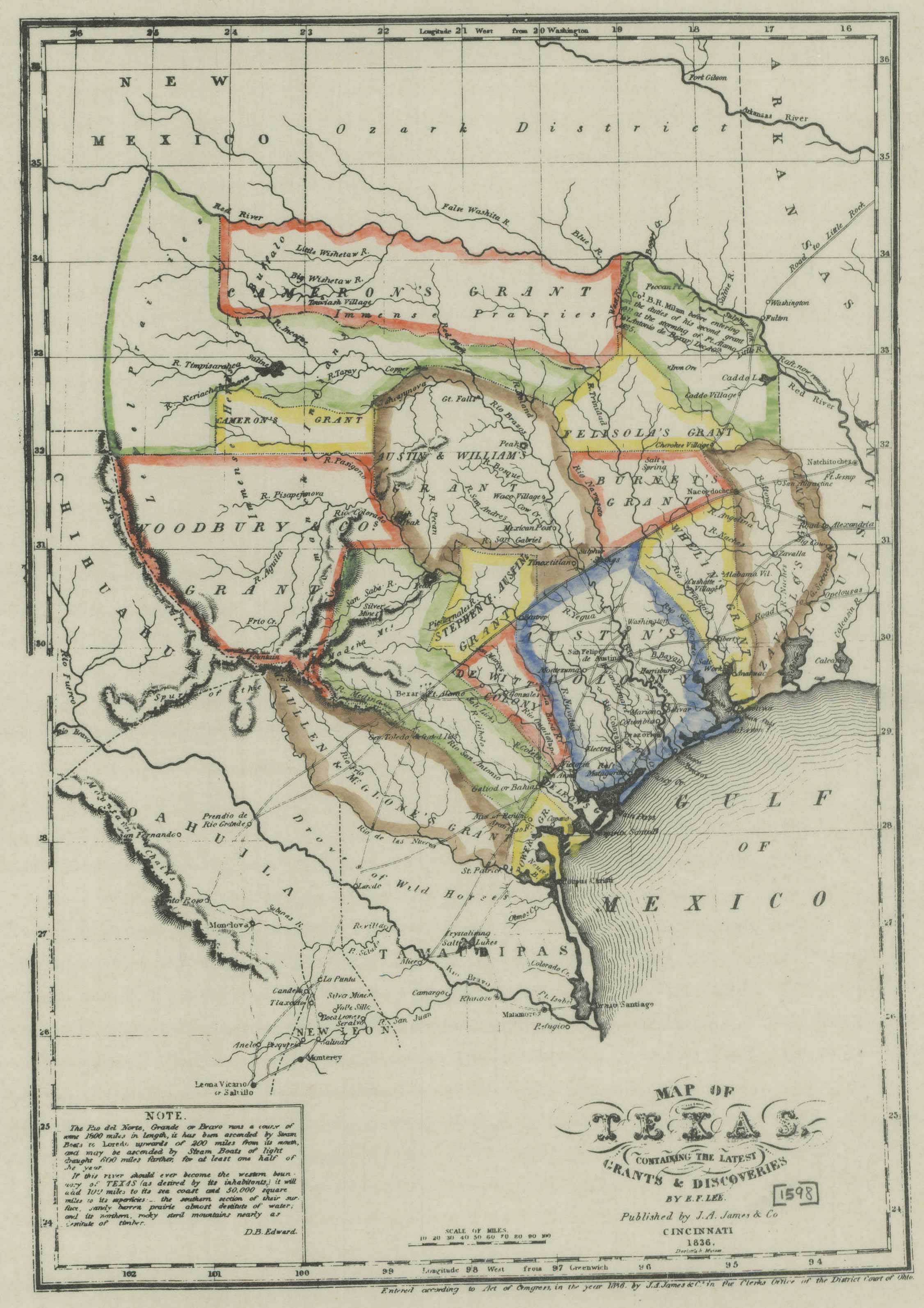 The Munsons Of Texas Maps 1836 Map Of Texas