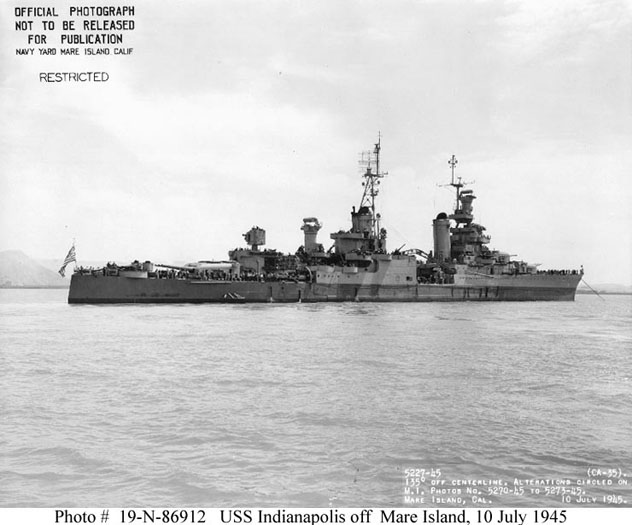 U.S.S. <i>Indianapolis</a>